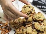 Salted Pretzel Chocolate Chip Cookies