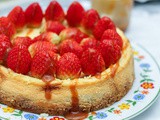 Strawberry Cheesecake with Salted Caramel