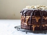 Chocolate and Coconut Cake with Dulce De Leche and Cashews