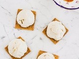 No Churn Tahini Ice Cream with Mulberry Molasses