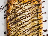 Pear, cardamom and chocolate rustic tart