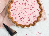 Rhubarb Bakewell pie