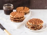 Waffle Iron Stroopwafels {Caramel Waffles}