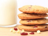 White Chocolate and Cranberry Cookies