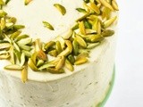 Zucchini Pistachio Spice Cake With Lime Frosting