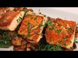 Seared Salmon with Sauteed Spinach and Mushrooms – Laura Vitale – Laura in the Kitchen Ep 323