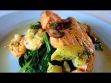 Seared Salmon with Sauteed Spinach and Mushrooms – Laura Vitale – Laura in the Kitchen Ep 323