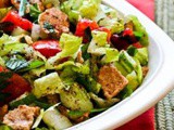 Fattoush Salad Recipe….Salad with Pita Bread Croutons