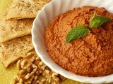 Muhammara or Fire Roasted Red Pepper Dip