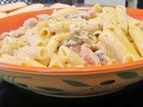 Creamy Grilled Chicken and  Mushroom  Pasta