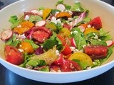 Heirloom Tomato Salad with Middle East Inspired Sumac Dressing