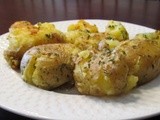 Italian Smashed Potatoes