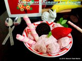 Strawberry Banana Ice Cream - a super easy and delicious dessert
