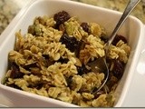 134.8…Coconut-Sour Cherry Granola