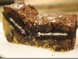 137.2…Chocolate Chip Cookie Oreo Fudge Brownie Bars