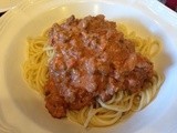 142.6… Cheater  Spaghetti Bolognese