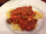 143.0…Rigatoni with Meaty Mushroom Bolognese