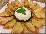 143.4…Goat Cheese Torta with Garden Pesto