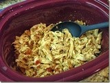 144.2…Slow Cooker Rotel Chicken Burritos