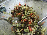 145.8...Cilantro Cabbage Slaw with Black Beans, Carrots and Red Bell Peppers
