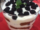 145.8...Lemon Curd Limoncello Trifle with Blackberries