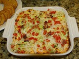 147.8...Baked blt Dip with Cheddar Cheese and Corn Chips