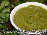 Mirchicha Thecha / Kharda (Long hot peppers and Cilantro spread)