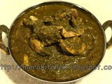 Saagwala Chicken (Chicken in Spinach Gravy) in InstantPot