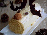 Buche de Noël à la crème de marron (la Bûche Rudolf le renne)