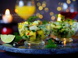 Ceviche de poisson, avocat et mangue