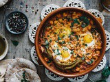 Chakchouka, recette aux pois chiche et oeufs
