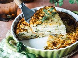 Délicieux clafoutis aux courgettes et chèvre, recette d’été