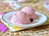 Glace à la framboise et à la Rhubarbe