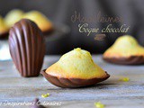 Madeleines en coque de chocolat (vanille-citron)