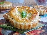 Mini quiche aux champignons et aux crevettes