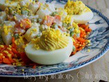 Oeufs mimosas aux crevettes