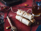Recette de Cigares aux amandes et agrumes au four