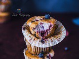 Recette de muffins aux myrtilles fraîches et framboises