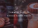 Recette du Citron confit sucré
