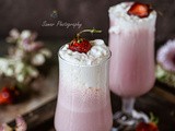 Recette du Milk shake aux Fraises et lait de coco