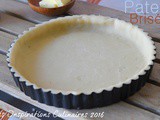 Recette Pâte brisée maison sans oeuf (Pour tartes salées)