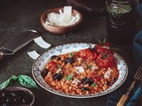 Risotto tomate, thon et olive de Cyril Lignac