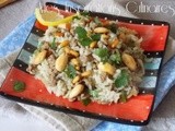 Riz à la viande d’agneau et amandes grillées (hashwat el rouz)