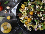 Salade de penne à la feta façon grecque