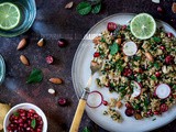 Salade de quinoa, riz brun et menthe