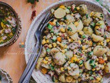 Salade de thon et pomme de terre et sa vinaigrette au yaourt grec