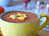 Soupe de tomate fraîche crémeuse