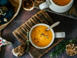 Soupe de topinambours, carottes et vache qui rit