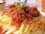 Spaghetti aux boulettes de viande a l’italienne