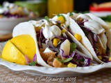 Tacos au poisson et coleslaw rouge